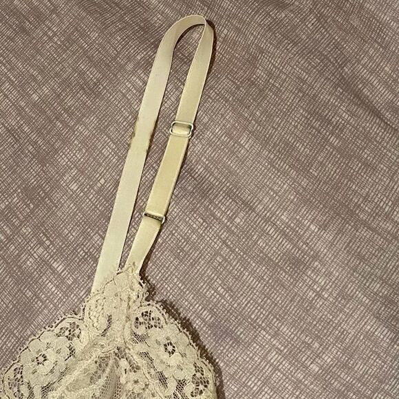 Vintage 50’s 60’s Van Raalte Suavatte Ivory Lace Slip Dress Sz 32 - Picture 10 of 14
